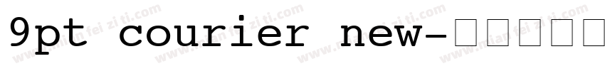 9pt courier new字体转换